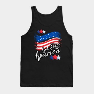 4th of July God Bless America // T-shirt Lifestyle Tank Top